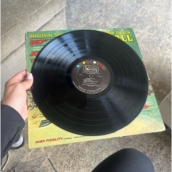 VINTAGE JAMES BOND THUNDERBALL 007 SOUNDTRACK LP VINYL ALBUM JOHN BARRY - Picture 14 of 15